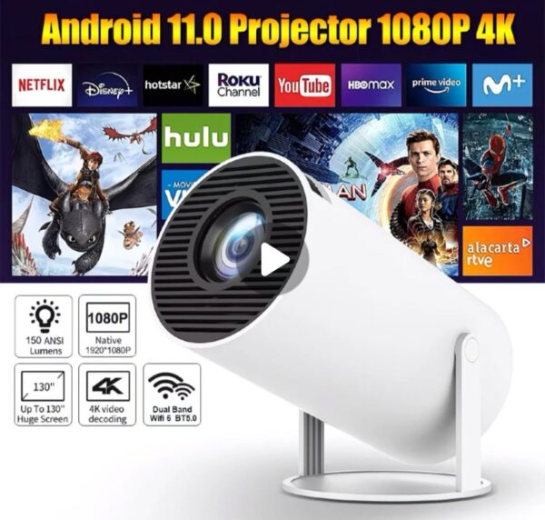 4K Android Smart Projector