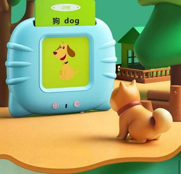 Card-inserting early childhood education machine