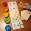 1-10 number recognition enlightenment board bead clip game